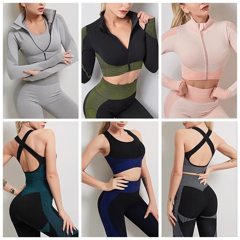 Signature Yoga Top & Leggings Set – Premium Fitness
