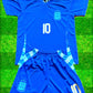 Lionel Messi Argentina 2024/25 Kids Soccer Jersey Kit Youth Toddler Sizes 3T-Y XL