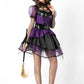 Purple Pentagram Witch Halloween Costume