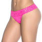 Microfiber and Lace Thong