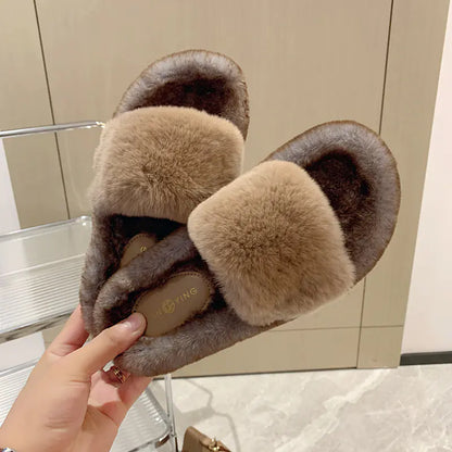 Niche Flat Versatile Casual Mao Slippers Design Sense