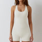 Open Back Padded Jumpsuit Gym Yoga Set