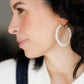 Beautiful Pearl Hoops