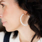 Beautiful Pearl Hoops