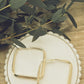 The Everyday Statement Hoop Square - Gold or Silver