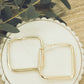 The Everyday Statement Hoop Square - Gold or Silver