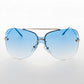 Rimless Butterfly Boho Vintage Sunglass - Farrah