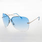 Rimless Butterfly Boho Vintage Sunglass - Farrah