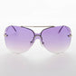 Rimless Butterfly Boho Vintage Sunglass - Farrah