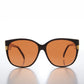 Women's Large Vintage Sunglass With Copper Lens - Frieda