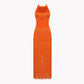 Fringe  Halterneck Backless Dress