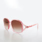 Large Round Oversized Women's Boho Vintage Sunglasses - Grace