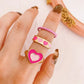 Vintage Embrace Hands Rings Set