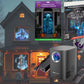 HoliScapes® USB Projector Kit - Ghostly Jump Scares + Projector + 5.5 ft x 9 ft Projection Screen