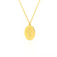 Birth Mother Flower Neckalce New Month Necklace For Mom Gold Color Oval Pendant Necklace