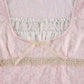 Trim Crop Top Bow Cute Sweet T Shirt Women Retro Short Sleeve Lace Patched Tshirt