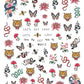 Nail Sticker Snake  Dragon Butterfly Black Multicolor Decals Nail Art Tattoo Slider Water Transfer Letter Nails Art Decoration