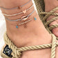 Luxury Bohemian Star Shell Ankle Bracelet Foot Jewelry Brecelet Simple Shell Anklets for Women Summer Style