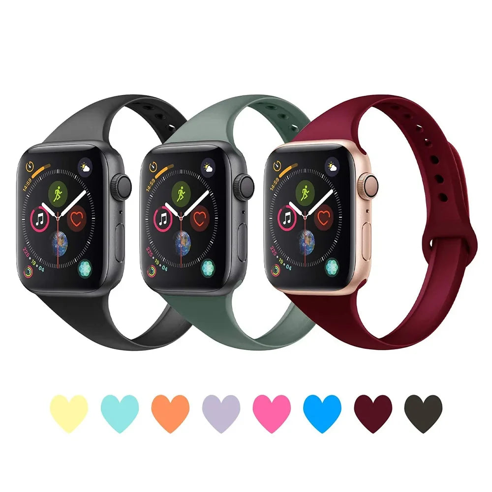 Apple Watch Slim Tapered Silicone Band