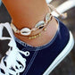 Luxury Bohemian Star Shell Ankle Bracelet Foot Jewelry Brecelet Simple Shell Anklets for Women Summer Style