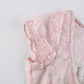 Trim Crop Top Bow Cute Sweet T Shirt Women Retro Short Sleeve Lace Patched Tshirt