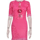 Cut Out Sexy Zebra Mesh Transparent Women's Pencil Short Dresses Mini Dress for Beach Bodycon