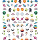 Nail Sticker Snake  Dragon Butterfly Black Multicolor Decals Nail Art Tattoo Slider Water Transfer Letter Nails Art Decoration