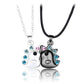 2Pcs/Set Magnetic Couple Necklace Unicorn Shaped Magnet Couple Necklace Jewelry