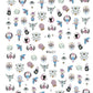Nail Sticker Snake  Dragon Butterfly Black Multicolor Decals Nail Art Tattoo Slider Water Transfer Letter Nails Art Decoration