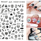 Nail Sticker Snake  Dragon Butterfly Black Multicolor Decals Nail Art Tattoo Slider Water Transfer Letter Nails Art Decoration
