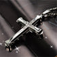 Black Rectangle Pendant Necklace Men Stainless Steel Chain Men Necklace Jewelry