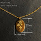 Birth Mother Flower Neckalce New Month Necklace For Mom Gold Color Oval Pendant Necklace