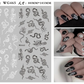 Nail Sticker Snake  Dragon Butterfly Black Multicolor Decals Nail Art Tattoo Slider Water Transfer Letter Nails Art Decoration