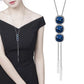 Long Necklaces& Pendants for Women Collier Femme Geometric Fashion Crystal Jewelry
