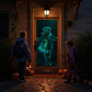 HoliScapes® USB Projector Kit - Halloween Hollusion + Projector + 5.5 ft x 9 ft Projection Screen