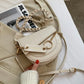 Soft Leather Saddle Messenger Bag - Versatile Shoulder Bag