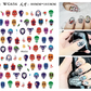 Nail Sticker Snake  Dragon Butterfly Black Multicolor Decals Nail Art Tattoo Slider Water Transfer Letter Nails Art Decoration
