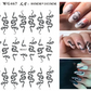Nail Sticker Snake  Dragon Butterfly Black Multicolor Decals Nail Art Tattoo Slider Water Transfer Letter Nails Art Decoration