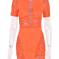 Cut Out Sexy Zebra Mesh Transparent Women's Pencil Short Dresses Mini Dress for Beach Bodycon