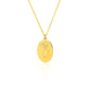 Birth Mother Flower Neckalce New Month Necklace For Mom Gold Color Oval Pendant Necklace