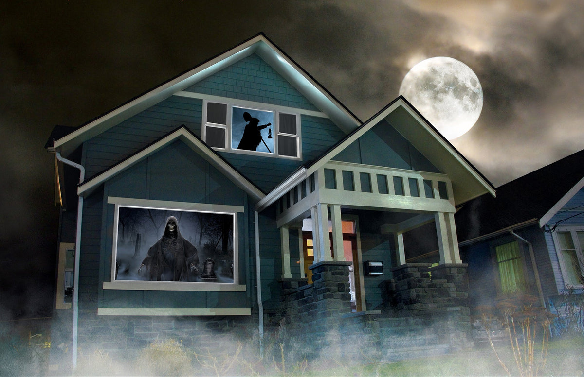 AtmosFX Halloween Digital Decoration USB - 4 Seasons + 48" x 72" Projection Screen