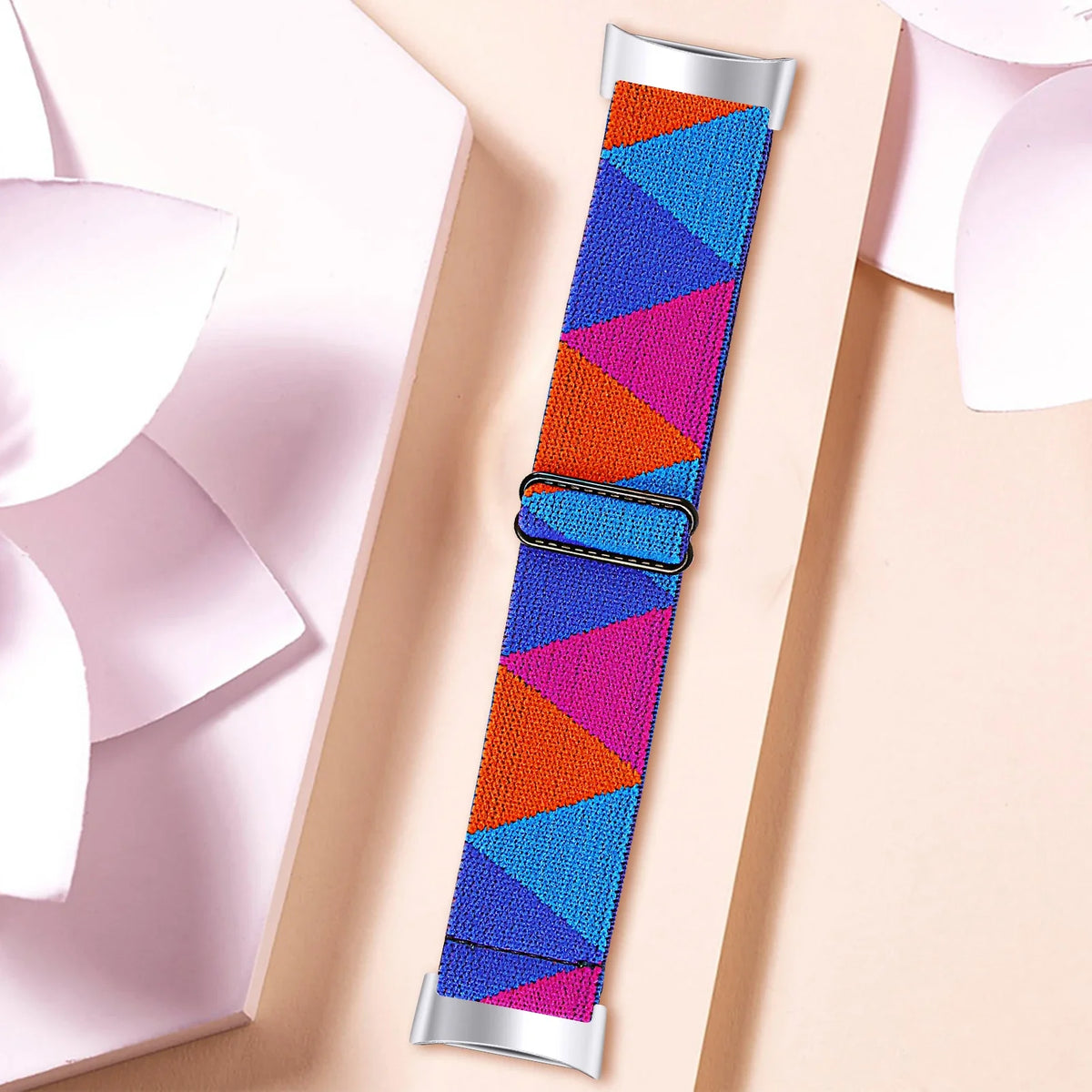 Fitbit Charge 5 & 6 Stretch Nylon Band, Solid & Patterned