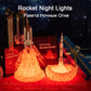 NEW Popular Space Shuttle Lamp and Moon lamps In Night Light By 3D Print For Space Lovers Rocket Lamp