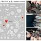Nail Sticker Snake  Dragon Butterfly Black Multicolor Decals Nail Art Tattoo Slider Water Transfer Letter Nails Art Decoration