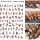 Nail Sticker Snake  Dragon Butterfly Black Multicolor Decals Nail Art Tattoo Slider Water Transfer Letter Nails Art Decoration