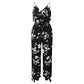 Women Sleeveless Loose Baggy Trousers Solid Romper Jumpsuit Cotton Print Broadcloth