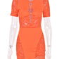 Cut Out Sexy Zebra Mesh Transparent Women's Pencil Short Dresses Mini Dress for Beach Bodycon