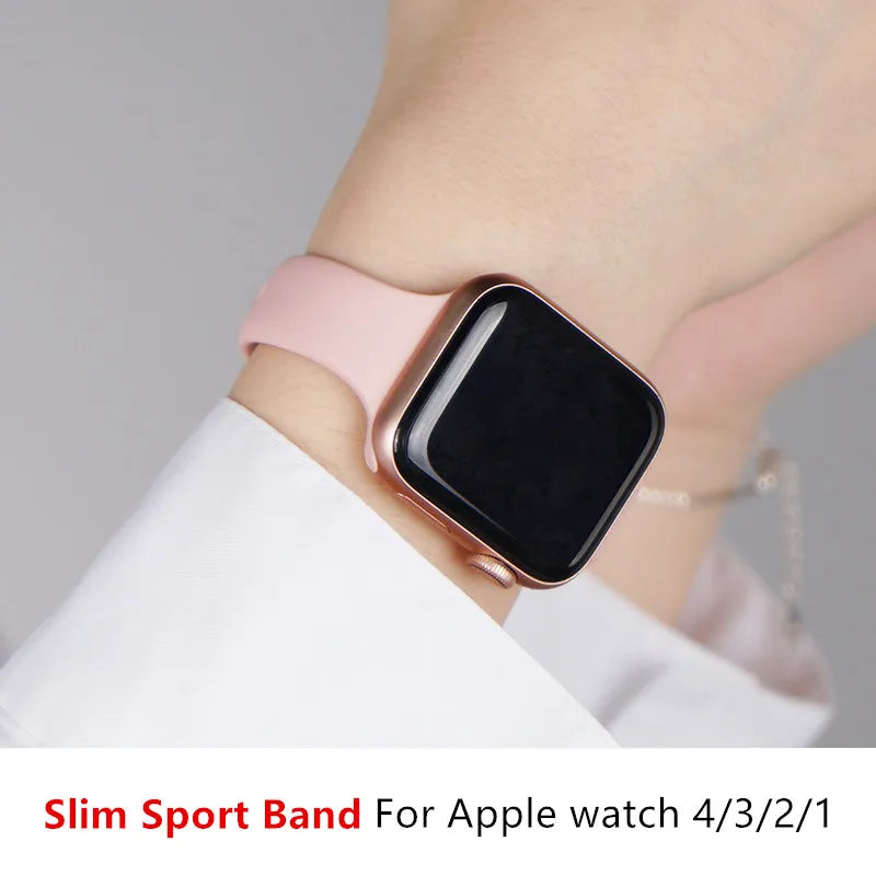 Apple Watch Slim Tapered Silicone Band
