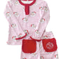 Vintage Santa Red Trimmed Pima Pajama Set-FINAL SALE