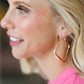 The Everyday Statement Hoop Square - Gold or Silver